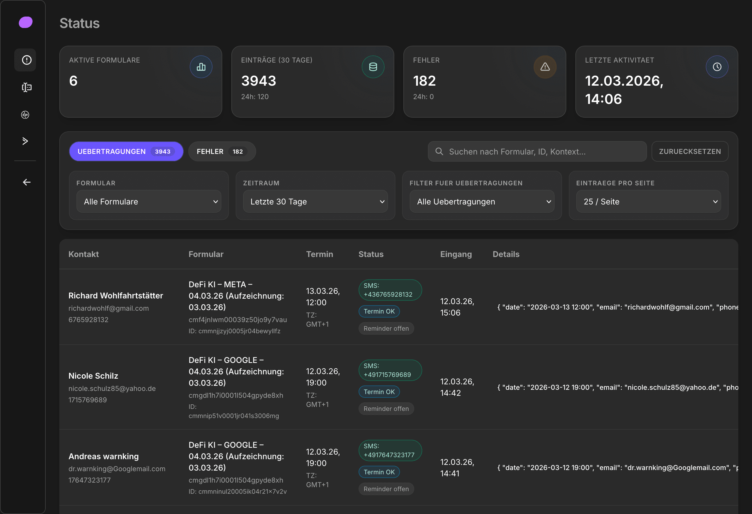Webiform mockup 1